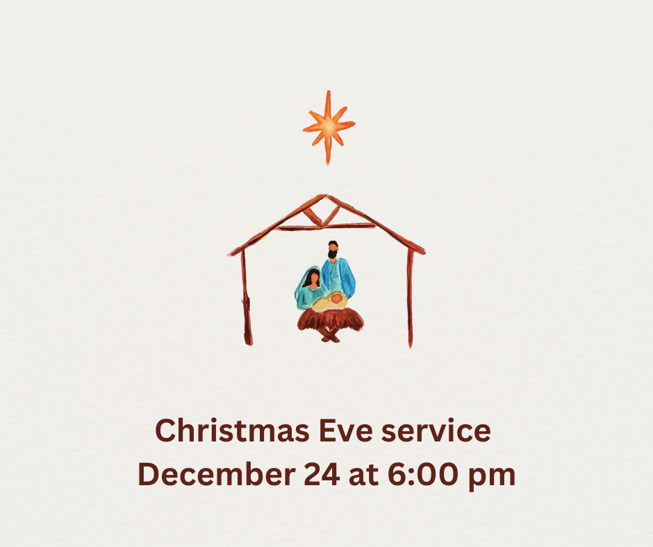 Christmas evening service at 6pm